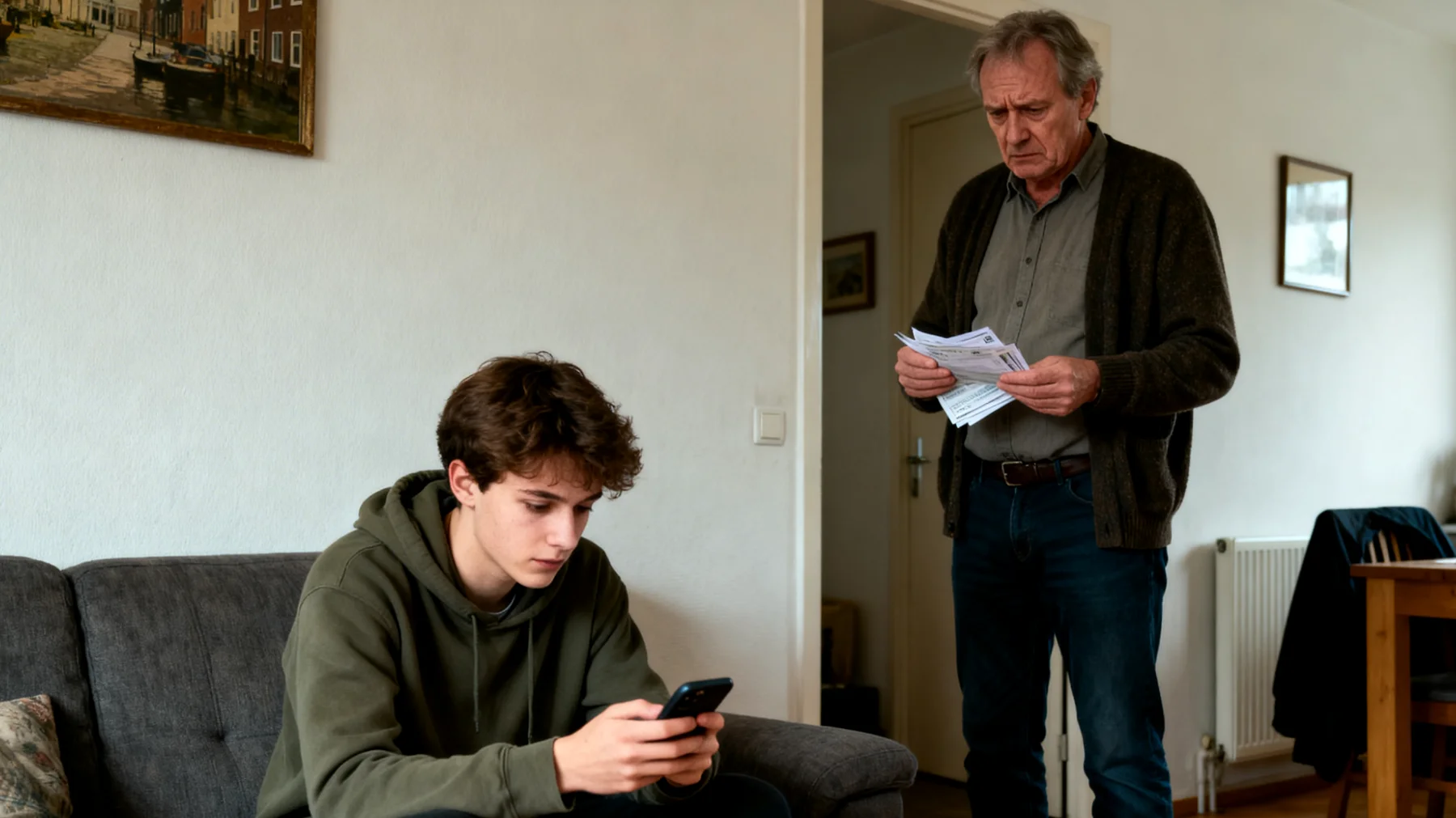 Overmatige afhankelijkheid van jongvolwassen kinderen van hun vader"